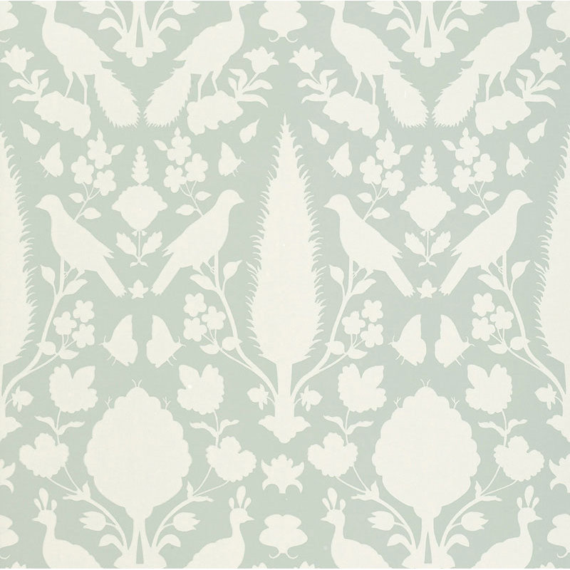 Chenonceau Wallpaper, Green/Beige