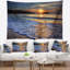 Tapisserie en mer de mer calme avec vagues bleues-28488838