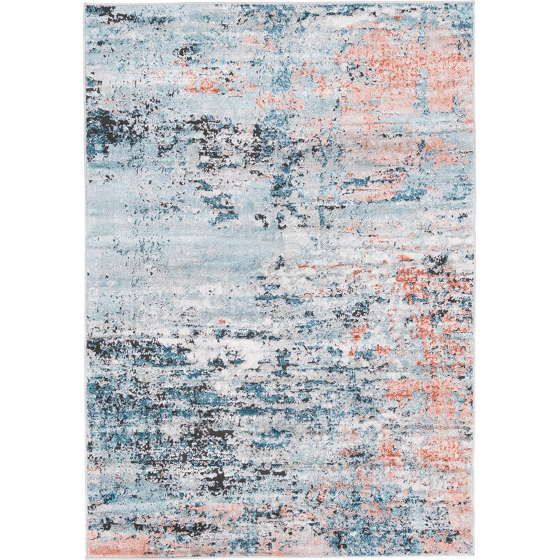 Abstract Indoor Rug, Rectangle 4' x 6'