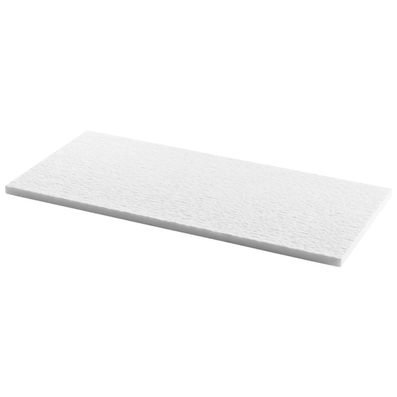 Rakestone 12x24 3D Honed Limestone Stone Tile, Bianco Ice White, Marble, Comb Textured