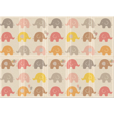 Tapis de jeu en mousse à motif de petits éléphants