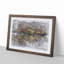 Amsterdam at Night in Abstract - Picture Frame Graphic Art Print-55682060-55682062