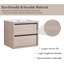 Meuble-lavabo simple 24 po avec comptoir en céramique