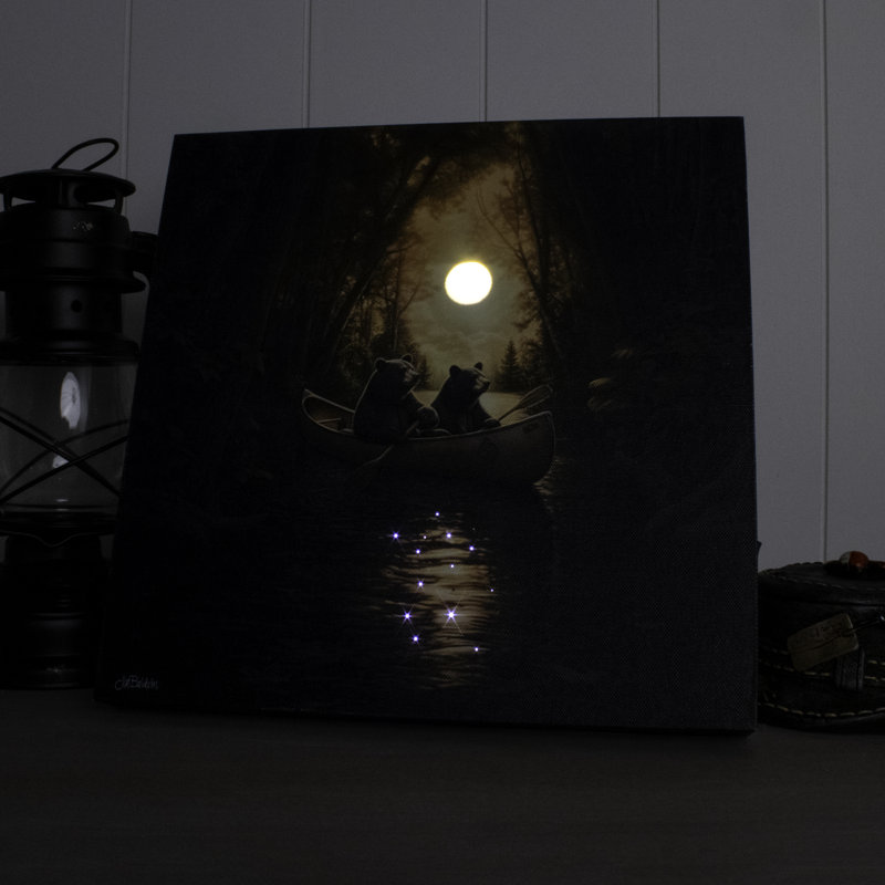 Bear Expedition 10x10 Lighted Fiber Optic Canvas