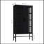 Armoire de rangement à double porte vitrée avec tablettes réglables Fioranna-1214509244