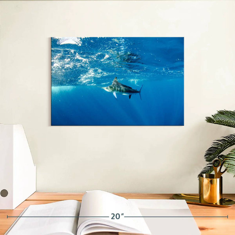 Brampt Underwater Marlin, 8" H x 12" W