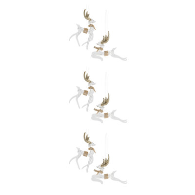Deer Ornament Set (Set of 6)