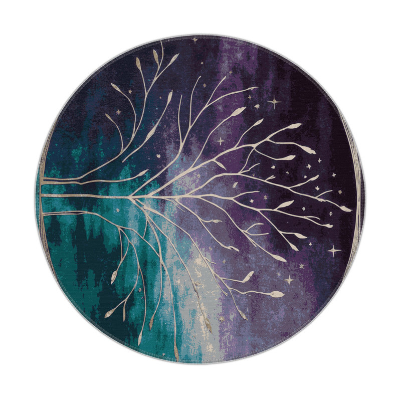 Lush Dream Indoor And Outdoor Area Rug, Round 5'