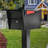 Steel Post Mounted Mailbox