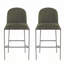 Tabouret de bar rembourré en métal-1052645368