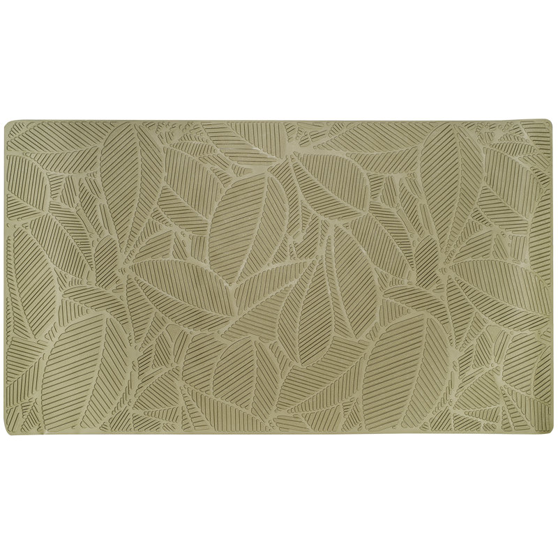 Tapis de douche antidérapant en caoutchouc avec ventouse brun Decor Living Rio, Brun