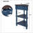 33.8'' Small Triangle Corner Table, Wood Corner Side Table for Small Spaces/ Living Room, 3 Tier End Corner Table with Solid Wood Legs-1273634573