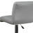 Chestertown Contemporary Vinyl Adjustable Height Barstool with Rolled Seat and Chrome Base-1479003130