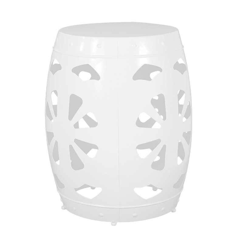 Table d'appoint Chic Iron, Blanc