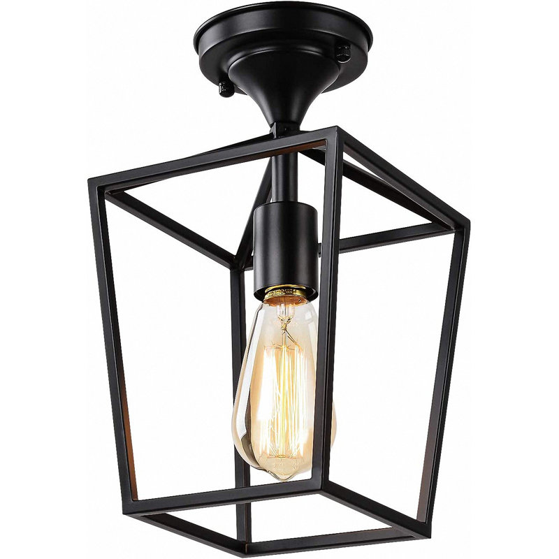 Luminaire encastré Crattic Lantern, Noir mat, H 11,7 po x l 7 po x P 7 po