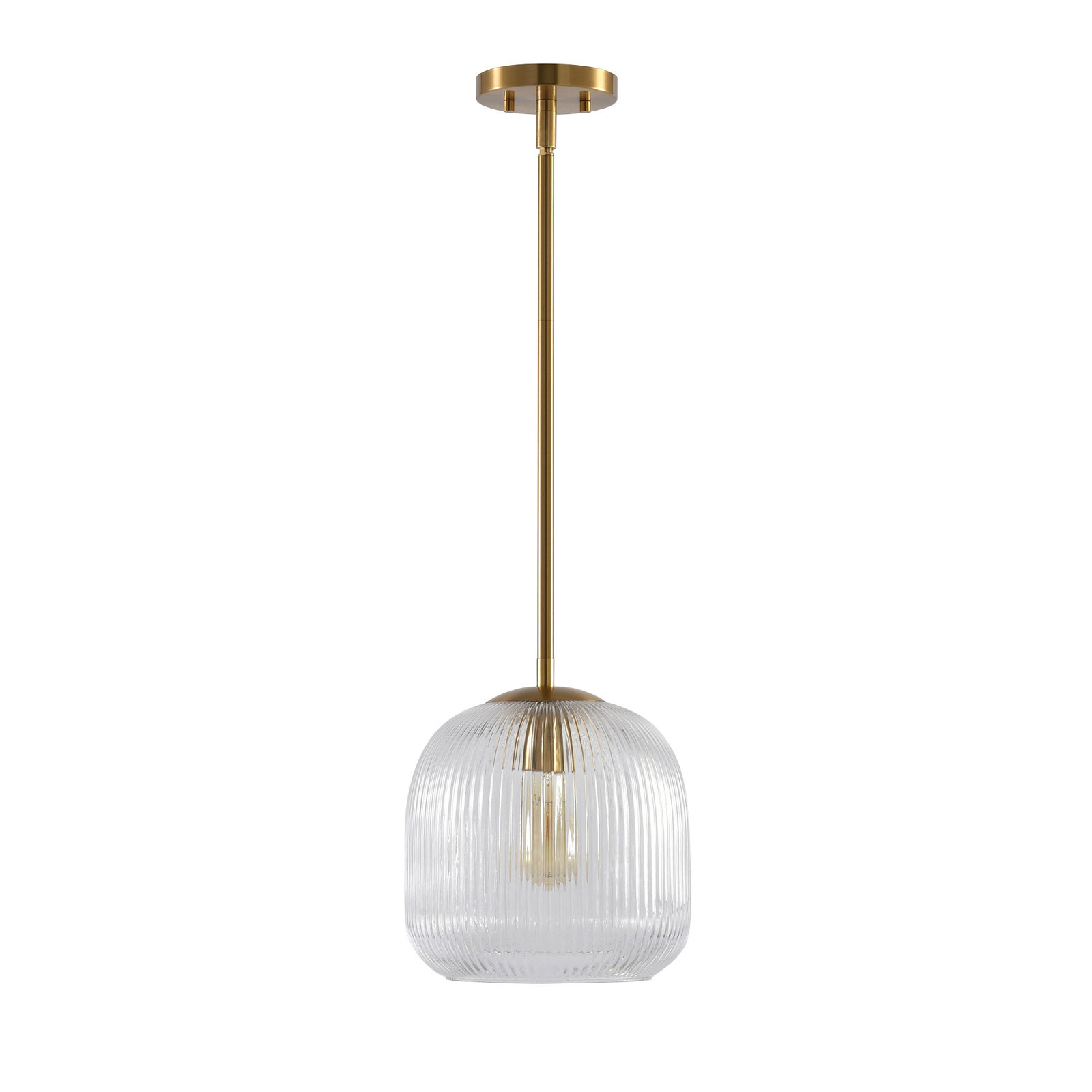 Dimmable Single Light Pendant, Rose Gold