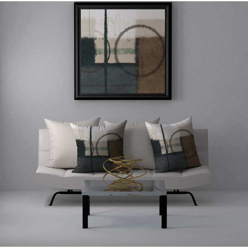 Magnifique housse de coussin carrée et insert, 18" x 18"
