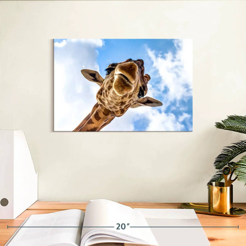 Curieuse girafe Brampt, H 8 po x l 12 po