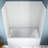 Streamline DSH-1100-100 32 in. L x 60 in. W x 55 in. H 3-Piece Glue-Up Alcove Bathtub Wall Surround in White Tile Finish
