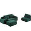 Canapé modulaire moderne en mousse à mémoire de forme à 3 places avec tissu en velours côtelé, aucun assemblage requis, idéal pour le salon, les appartements, les chambres à coucher et les chambres d'amis-201008270
