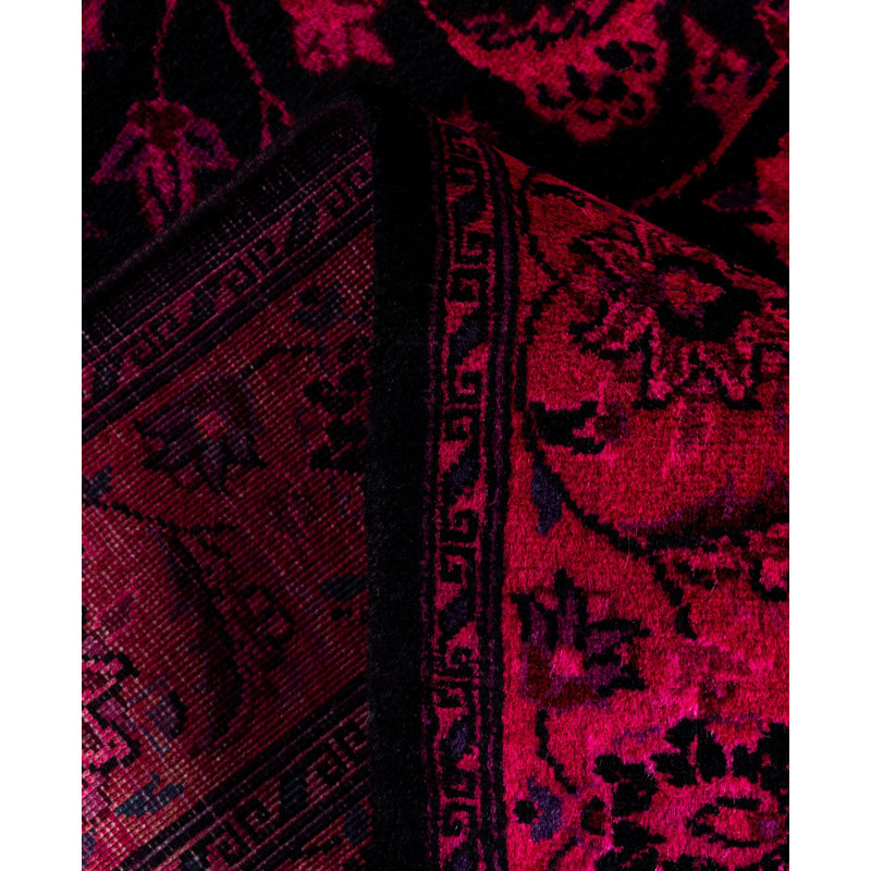 Overdyed One-of-a-Kind 3' 2" X 5' 2" Hand Knotted Area Rug
