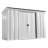 Classic Steel Storage Shed, 10X4, Flute Grey-67124421