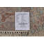 Tapis bleu clair / beige en laine noué à la main de conception unique 4 pi 8 po x 6 pi 9 po
