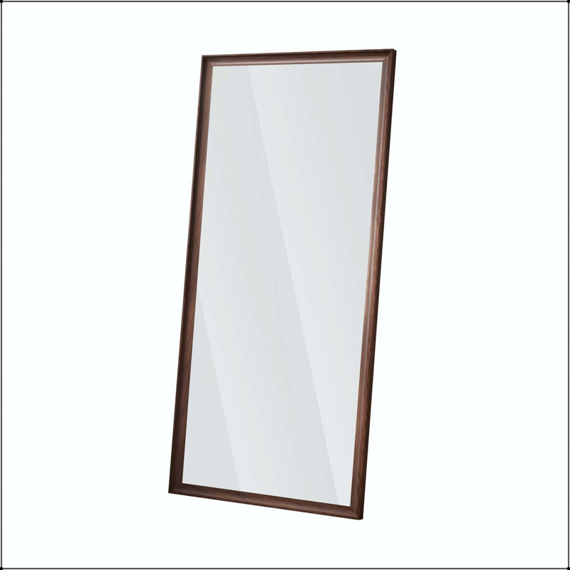 Large Full Length Floor Mirror with PS Gold Frame and Explosion-Proof Backing