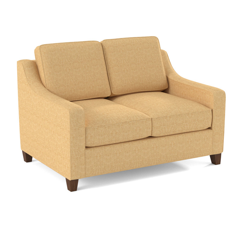 Clark 54" Square Arm Sofa Bed, Dorset Camel, Montana Walnut
