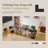 Hussan 50" Wide Reversible L-Shape Desk with Storage Bag-64800579-52885011