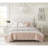 6 Piece Cotton Percale Quilt Set With Throw Pillows-121108032-121108030
