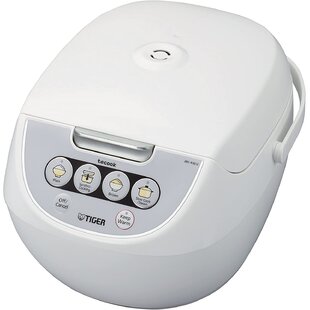 Tiger JNP-0550-FL 3-Cup (Uncooked) Rice Cooker and Warmer, Floral White