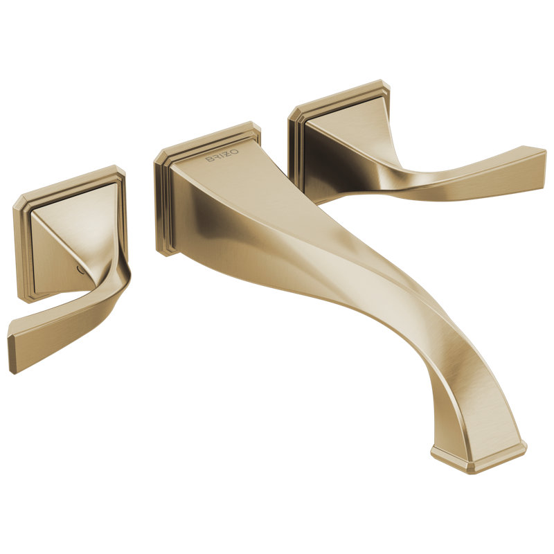 Virage® Two-Handle Wall Mount Tub Filler, Luxe Gold