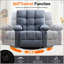 Fauteuil inclinable massant et pivotant avec vibration et chauffage lombaire, confort surdimensionné pour adultes, capacité de 350 lb, port USB et poche latérale