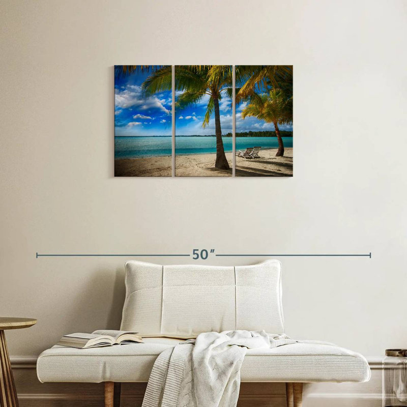 Palmiers de la plage exotique Gillard, H 20 po x l 33 po