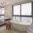 63" x 29.5" Freestanding Soaking Solid Surface Bathtub