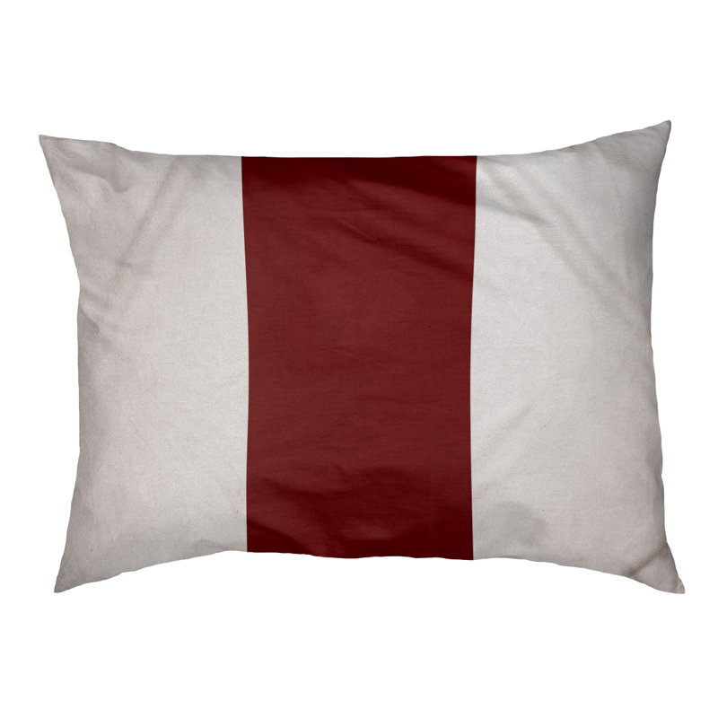 Coussin Golden State, Très grand (l 50 po x P 40 po x H 7 po), Blanc / marron / blanc