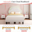 Upholstered Bed With Adjustable  Headboard Velvet-1161744628-1144834471