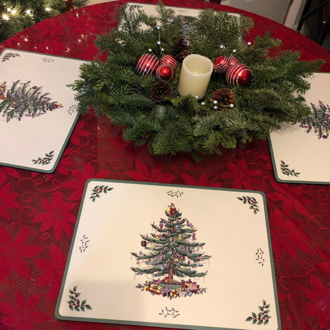 Spode Christmas Tree Piece Cork Placemat Set Reviews Wayfair
