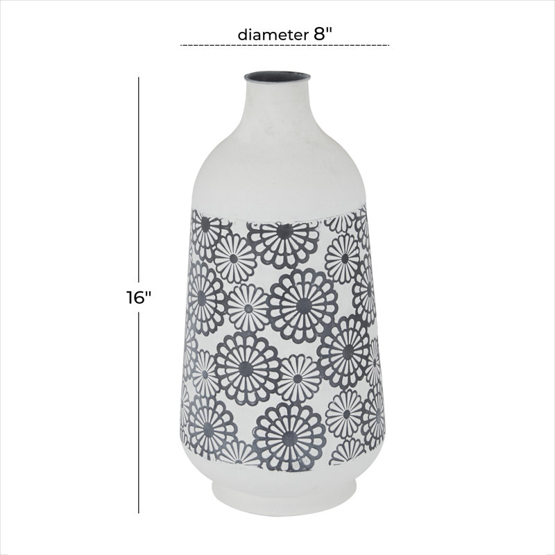 Haire Metal Table Vase, 16" H x 8" W x 8" D