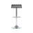 Rosmini Swivel Upholstered Adjustable Height Counter Stool with Metal Frame-432433983