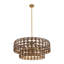Silencio 7-Light Pendant in Riviera Brass by Breegan Jane