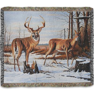 Woven Throw Blanket, Fever by Geno Peoples