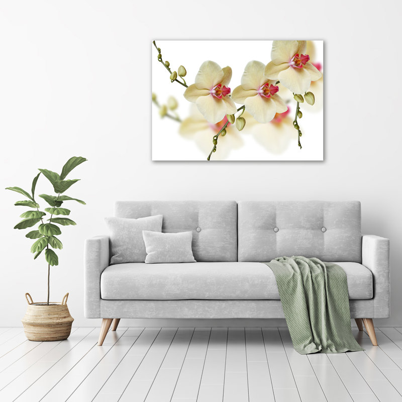 Orchid - No Frame Print on Glass
