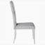 Chaise d'appoint à dossier capitonné gris (ensemble de 2)-510683640