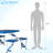 Rectangular Portable Folding Table with 4 Chairs-1638499370-1638499369