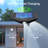 Solar Fence Lights 12 Pack, Motion Sensor Outdoor Light with 3-Sided Lighting, 50 Lumens Solar Lights Outdoor Waterproof with 6000K/3000K Mode for Fence/Deck/Patio/Pool