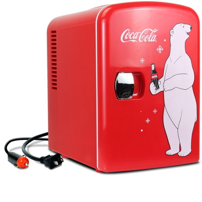 Coca Cola 4.2 Qt. Countertop Mini Fridge, Red