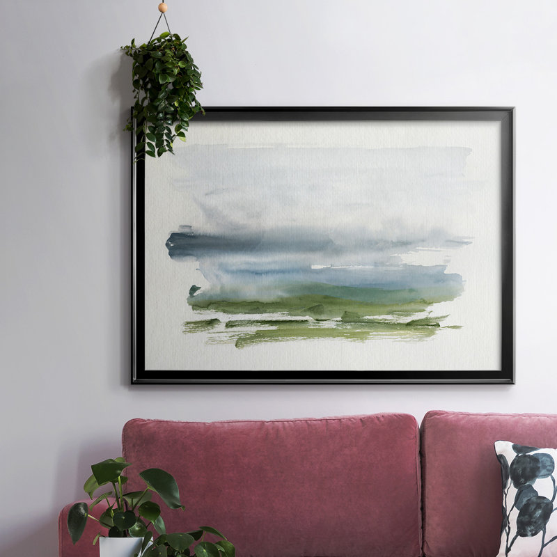 Toile tendue encadrée Coastline Splash III, Noir, H 14 po x l 20 po x P 1,5 po