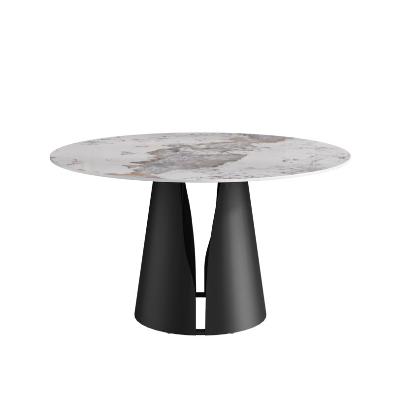 Modern Luxury Dining Table, 29.53"H x 53.15"L x 53.15"W